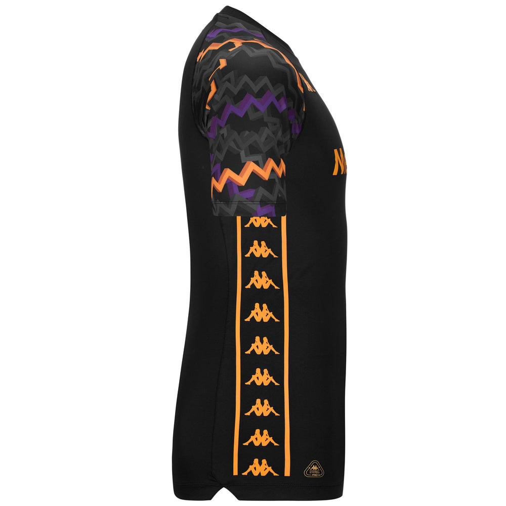 Camiseta de portero de fútbol de poliéster reciclado para hombre, color negro 02