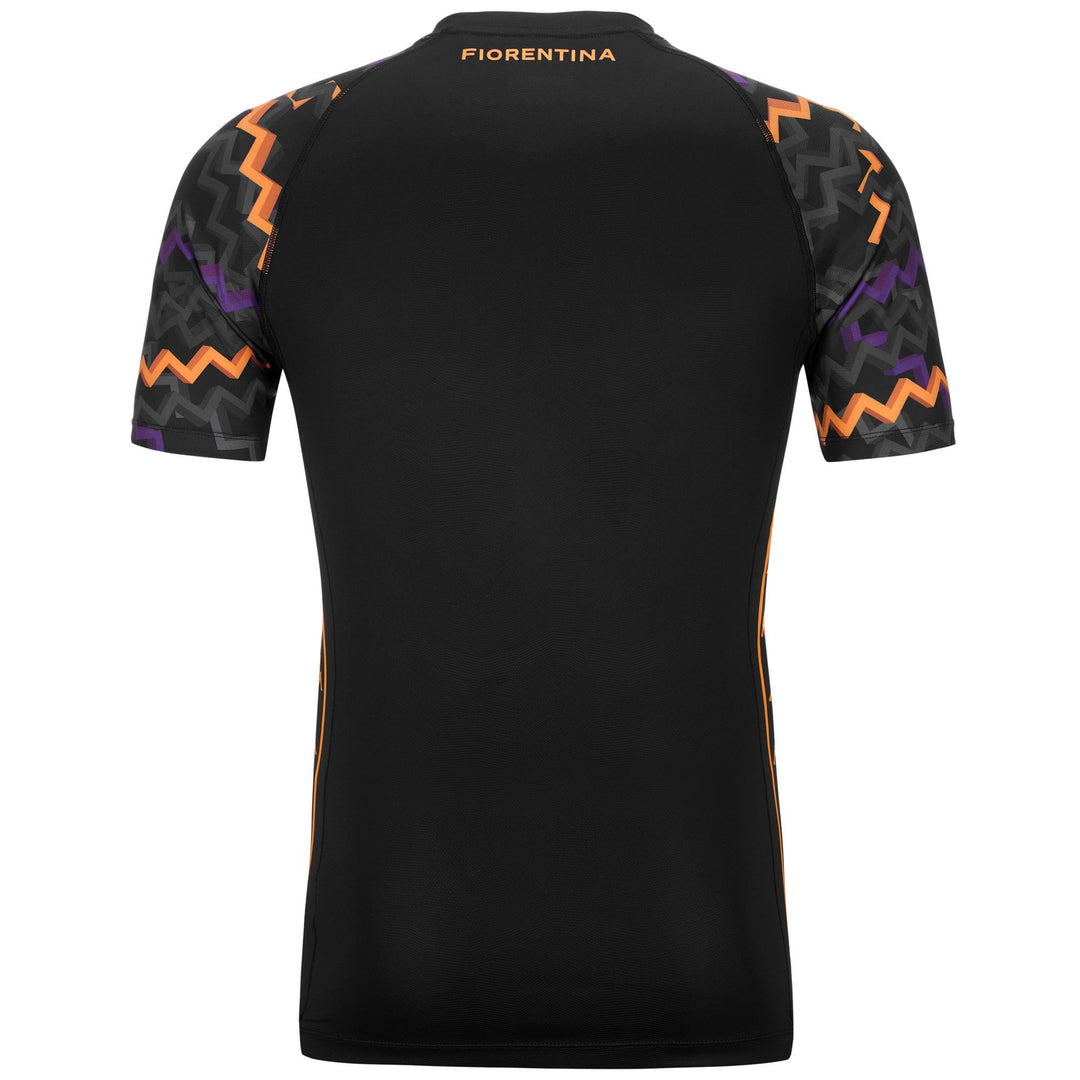 Maillot de gardien de but de football ACF Fiorentina pour homme, coupe ajustée, noir main