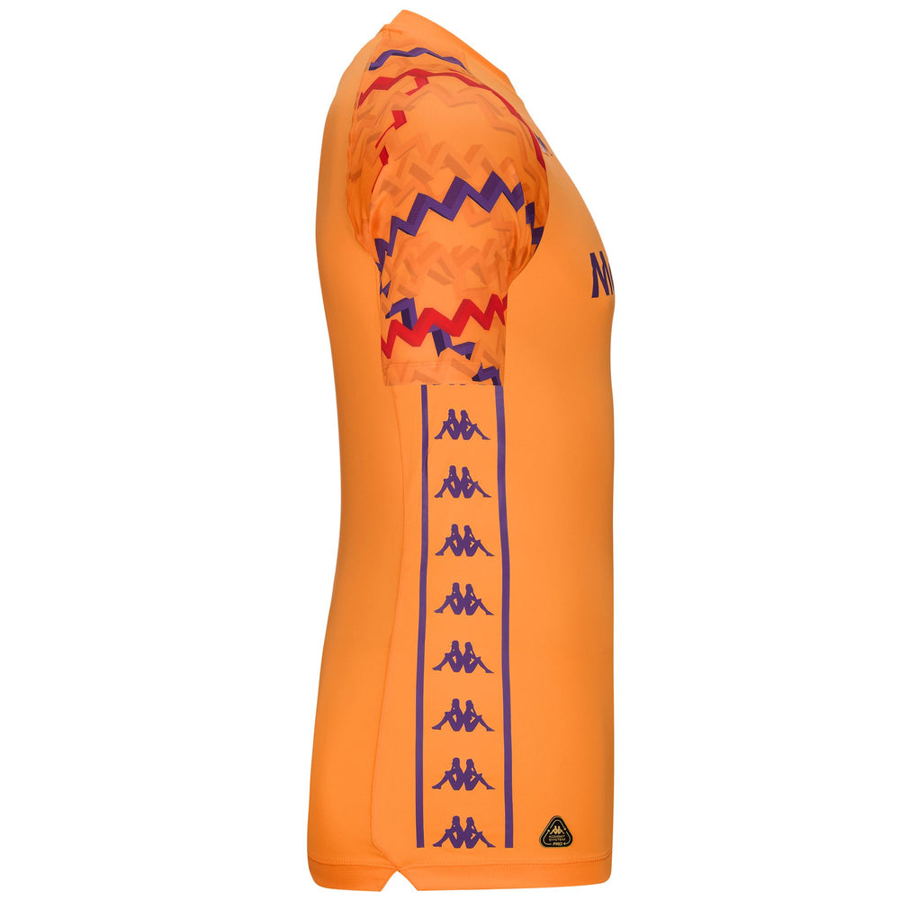 Maillot de gardien de but de football ACF Fiorentina pour homme, orange, coupe ajustée 02