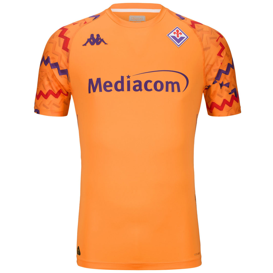 Maillot de gardien de but de football ACF Fiorentina pour homme, orange, coupe ajustée 01