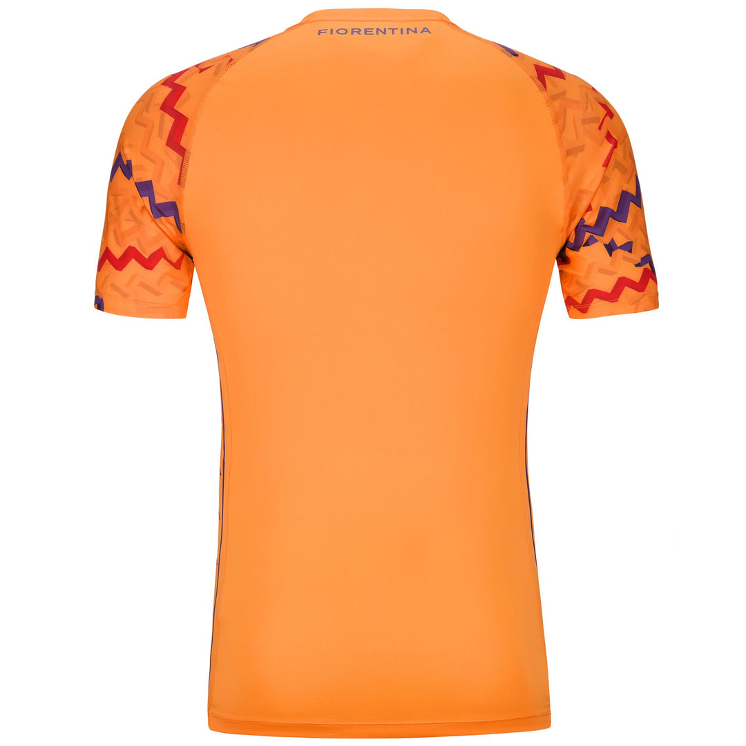 Maillot de gardien de but de football ACF Fiorentina pour homme, orange, coupe ajustée main