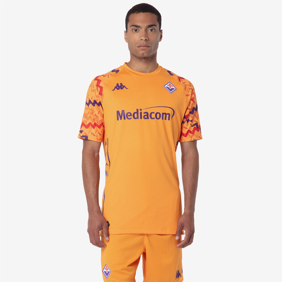 Orange Men's ACF Fiorentina Football Goalkeeper Shirt in Skin Fit main