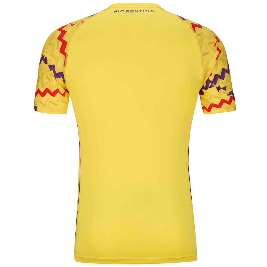 Yellow Men's Slim Fit ACF Fiorentina Football Jersey main
