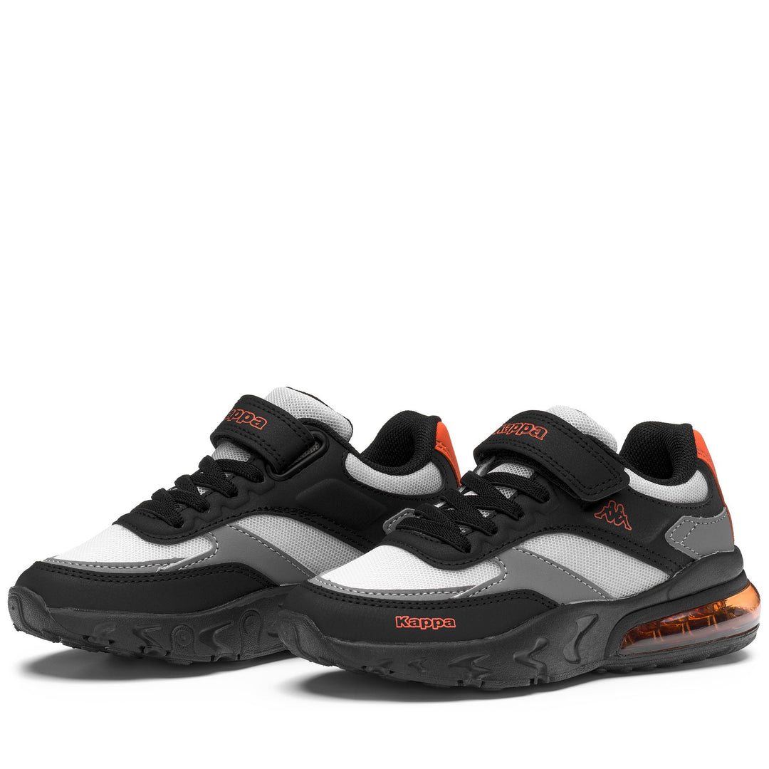 LOGO    SAIGON EV KID - Sneakers - Low Cut - Kid unisex - GREY BARELY-BLACK-ORANGE 01