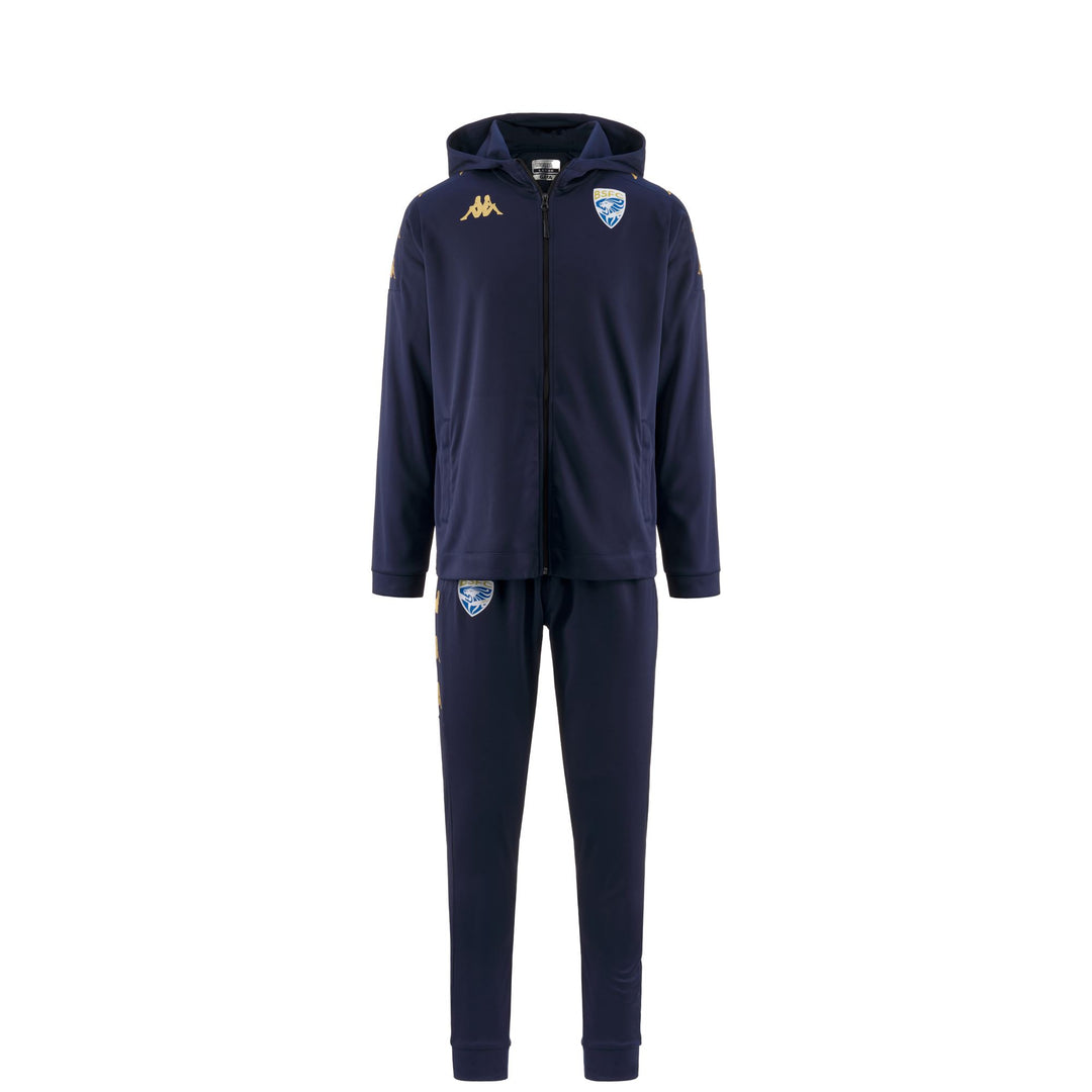 Blue Men's Brescia Football Slim Fit Tracksuit in Polyester 01