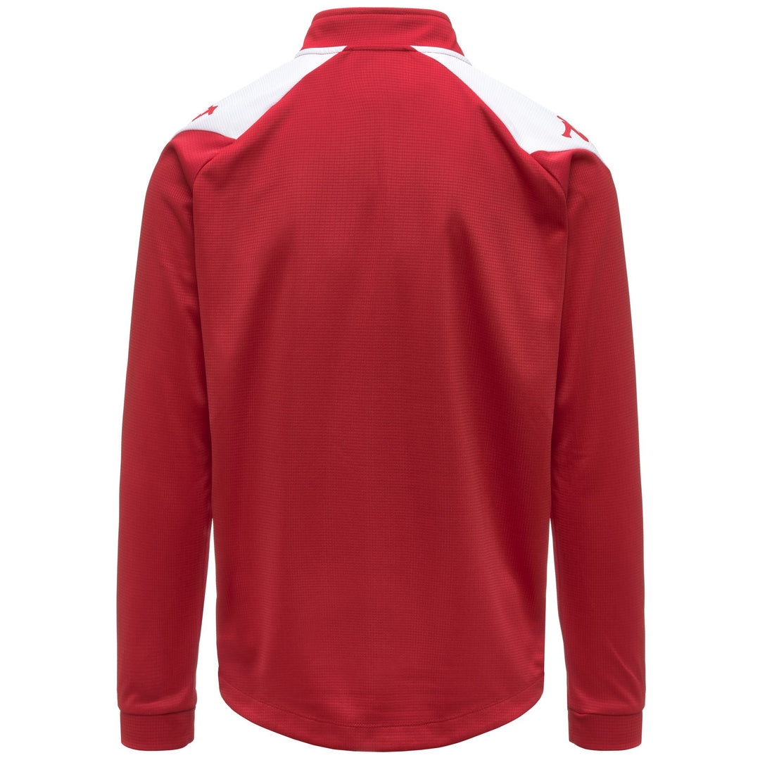 Red Men's Fleece Training Jumper with Half Zip and Omini Logo main