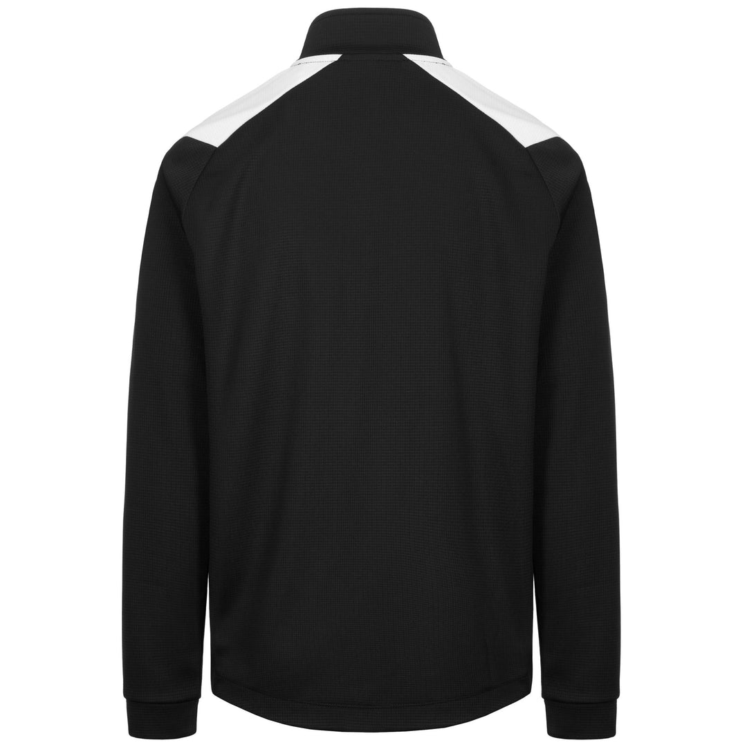 Black and White Men's Recycled Fleece Training Jumper main