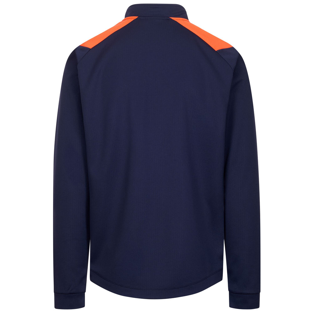 Maglione da allenamento da calcio da uomo, blu, vestibilità slim, in tessuto riciclato. main