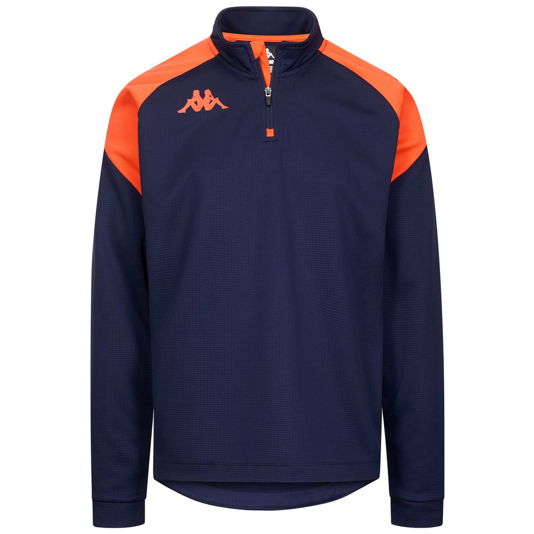 Blue Men's Slim Fit Soccer Training Jumper in Recycled Fabric 01