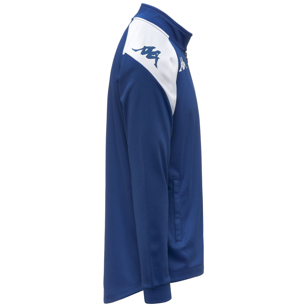 Chaqueta polar de entrenamiento para hombre con bolsillos con cremallera en color azul zafiro main