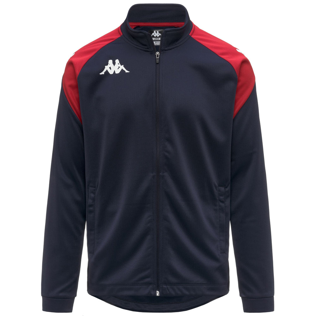 Chaqueta polar de entrenamiento de corte entallado azul marino para hombre 01