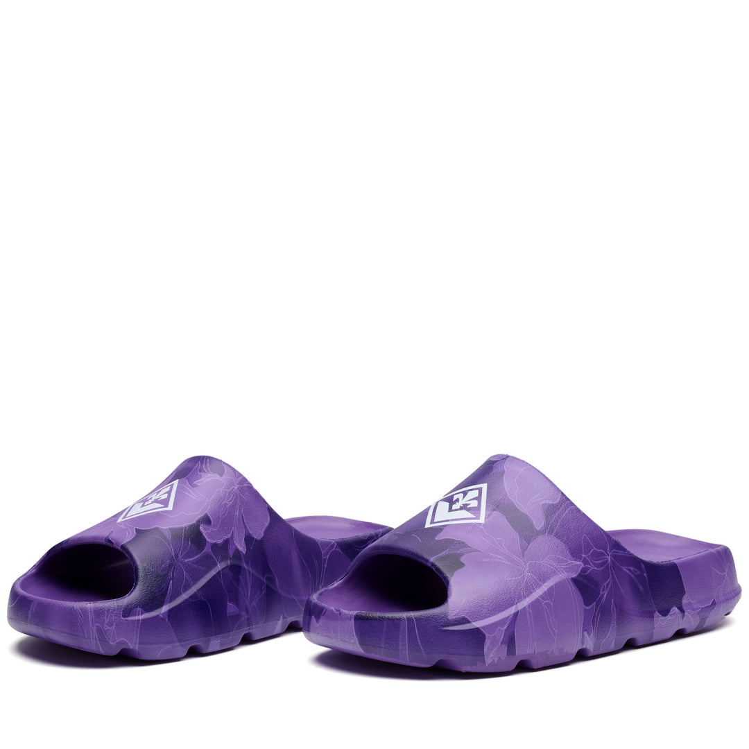 Violet Unisex Stripe Flip-Flops for Swimming 01