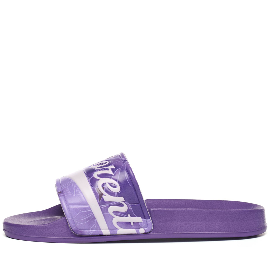 Violet Unisex Stripe Flip-Flops for Swimming with Team Logo main
