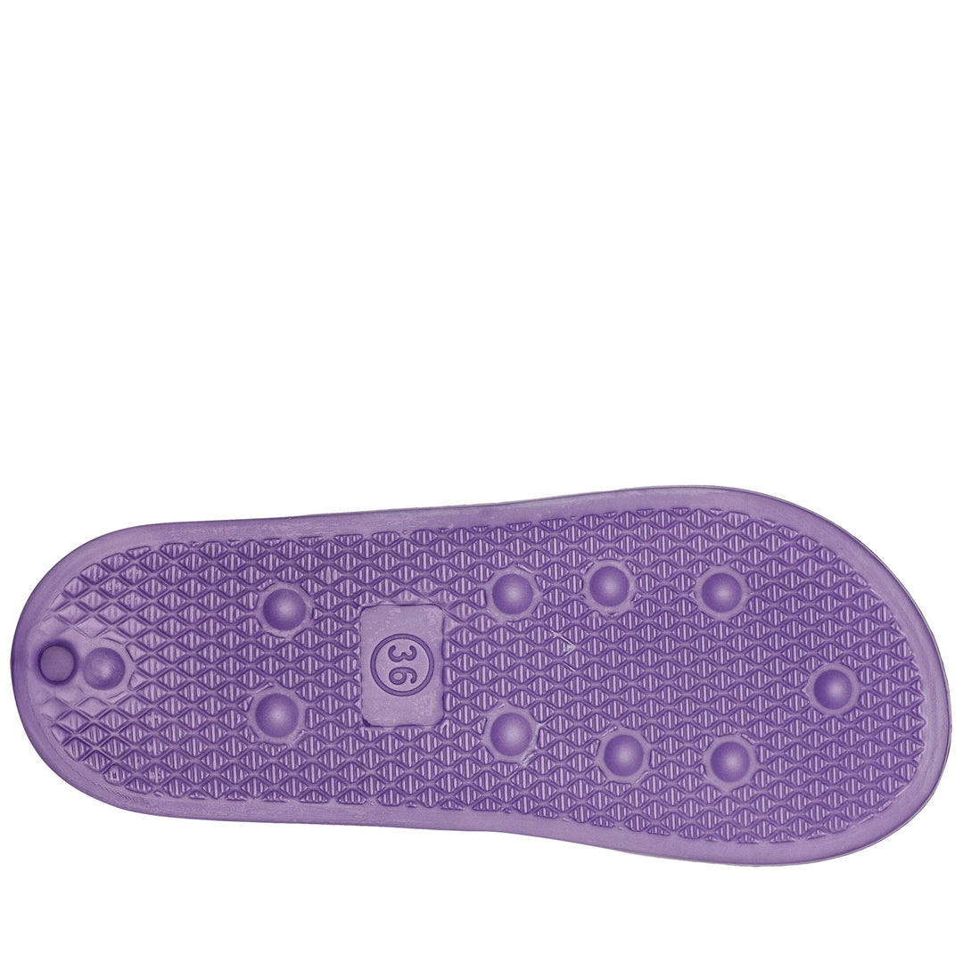 Violet Unisex Stripe Flip-Flops for Swimming with Team Logo main