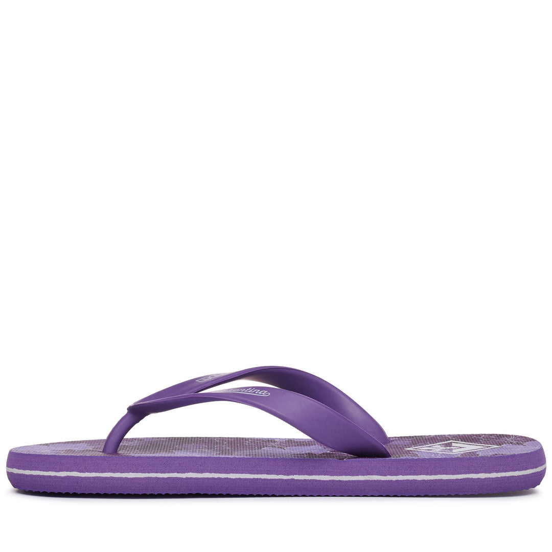 Violet Unisex Swimming Flip-Flops with Team Graphics main