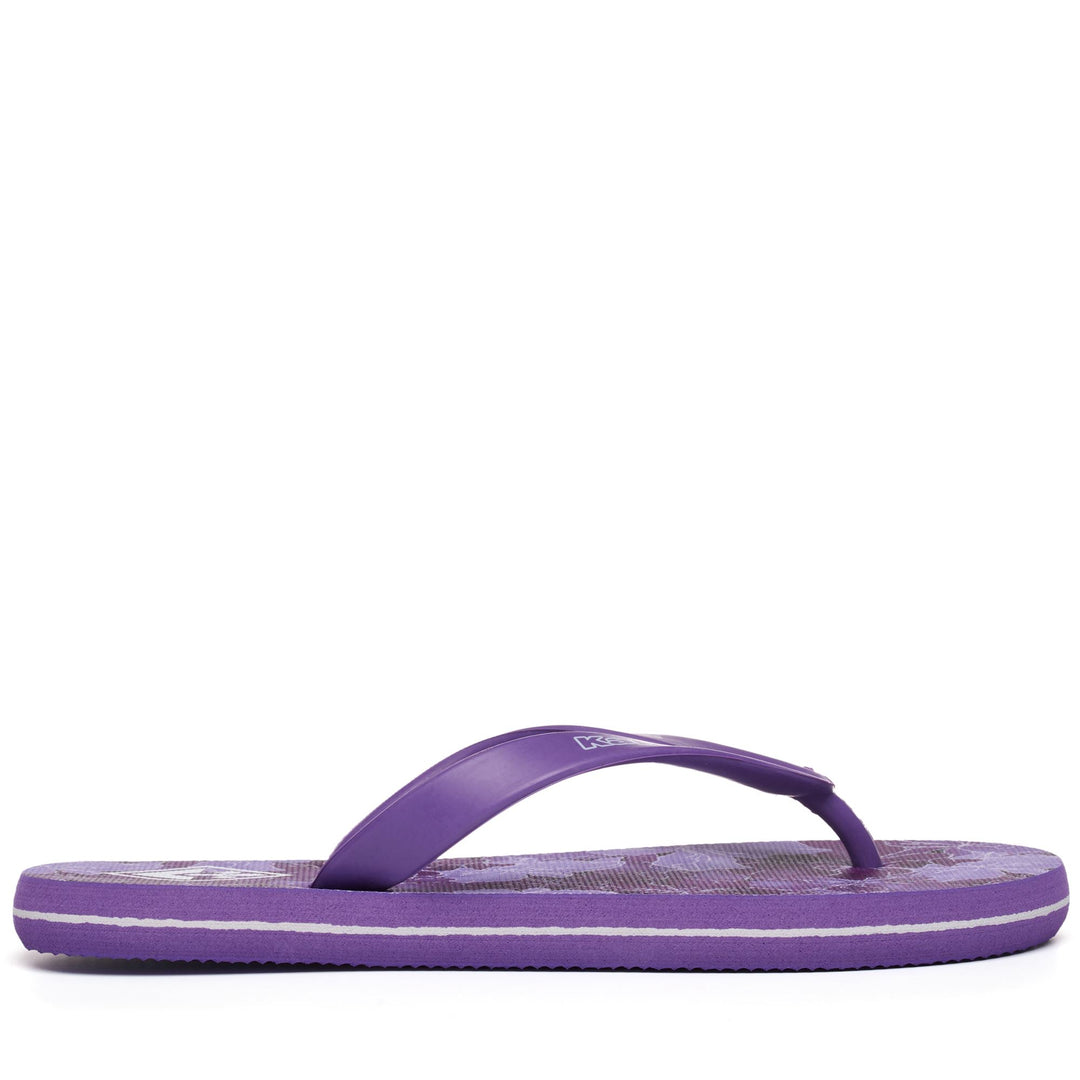 Violet Unisex Swimming Flip-Flops with Team Graphics main
