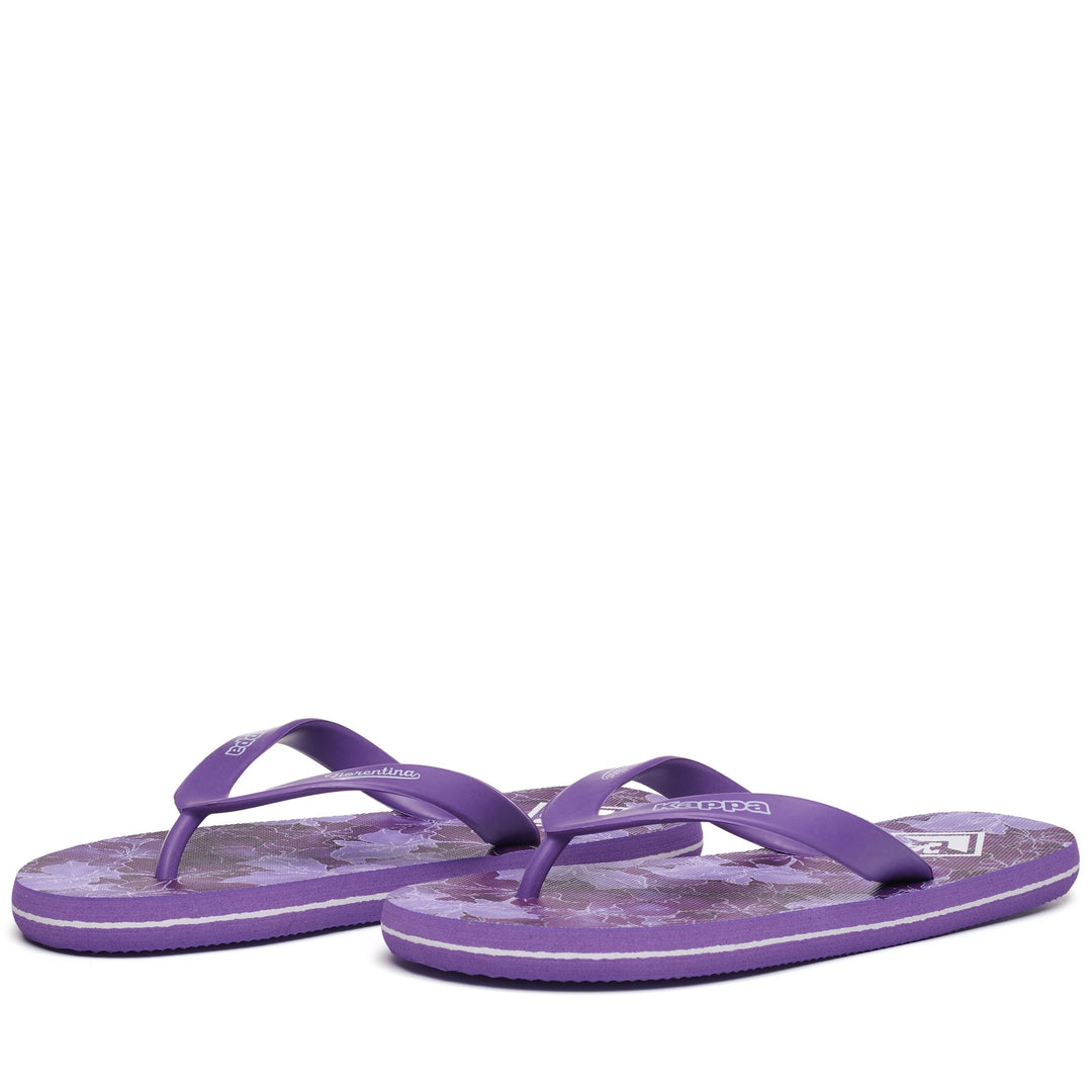 Violet Unisex Swimming Flip-Flops with Team Graphics 01