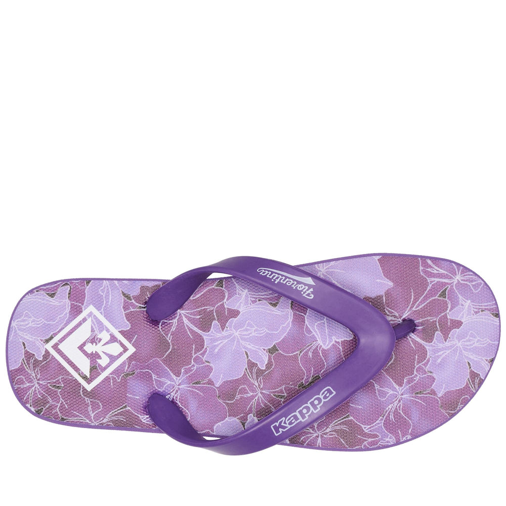 Violet Unisex Swimming Flip-Flops with Team Graphics 02
