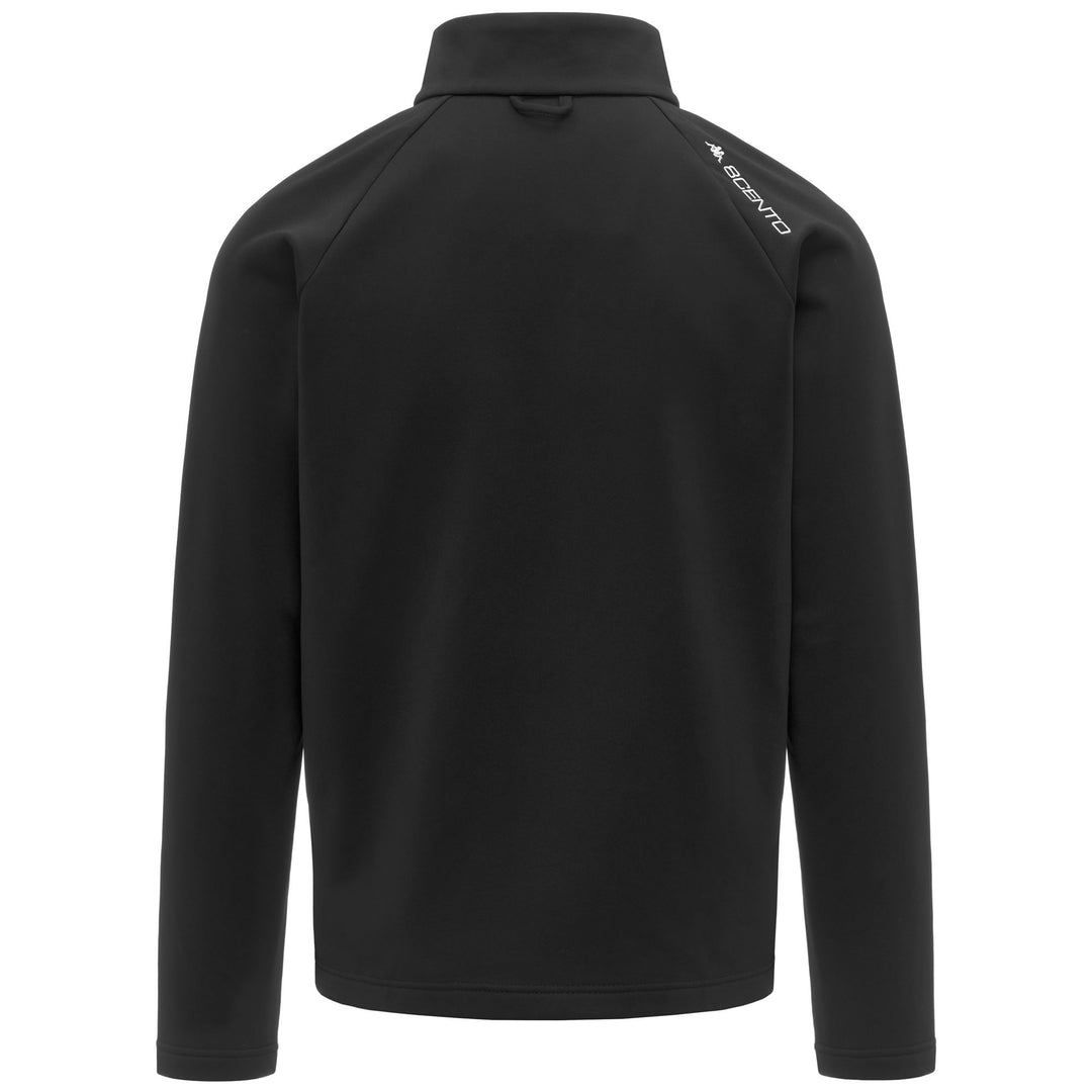 Black Unisex Slim Fit Fleece Jacket with Half Zip main