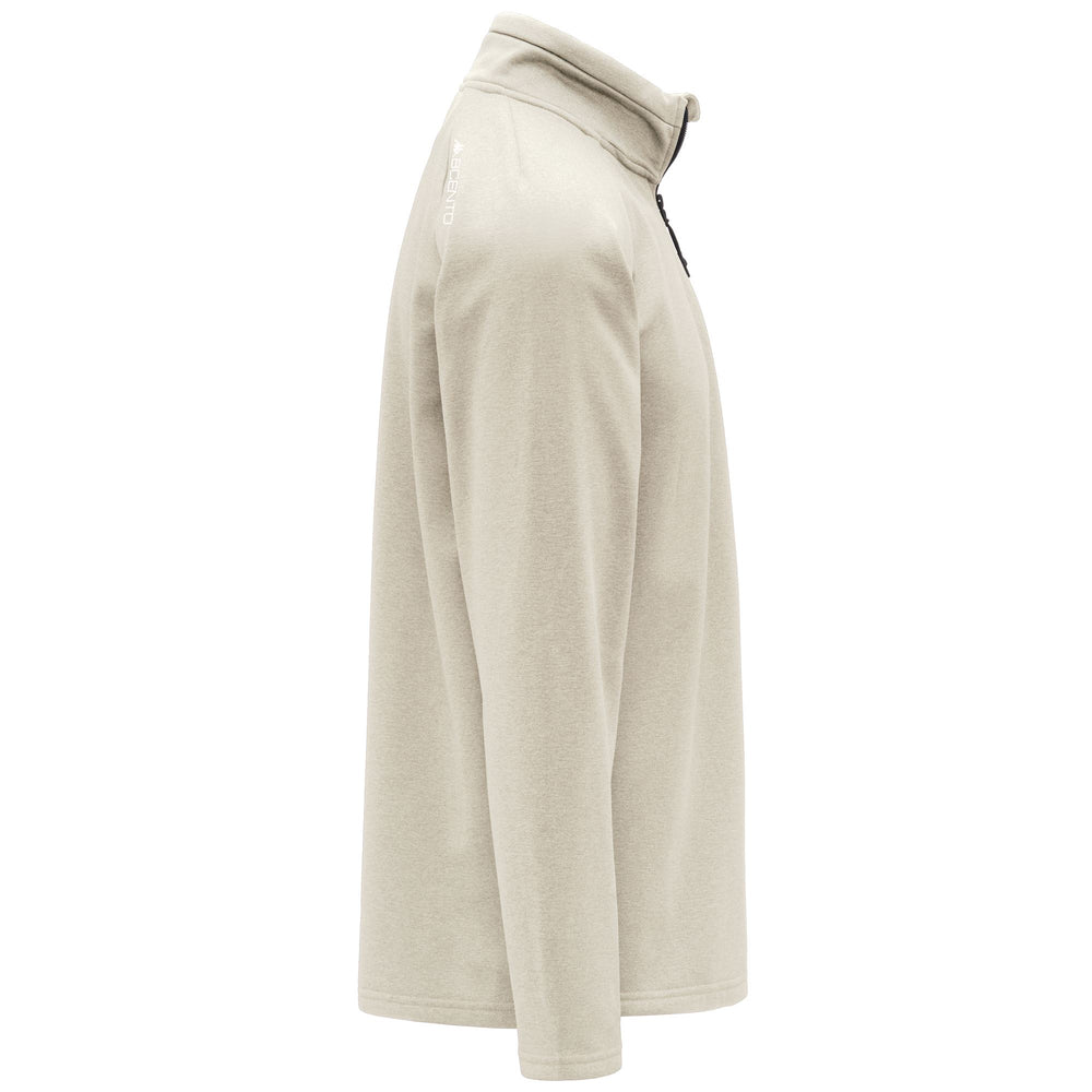 Beige Unisex Slim Fit Lightweight Mid-Layer Fleece 02