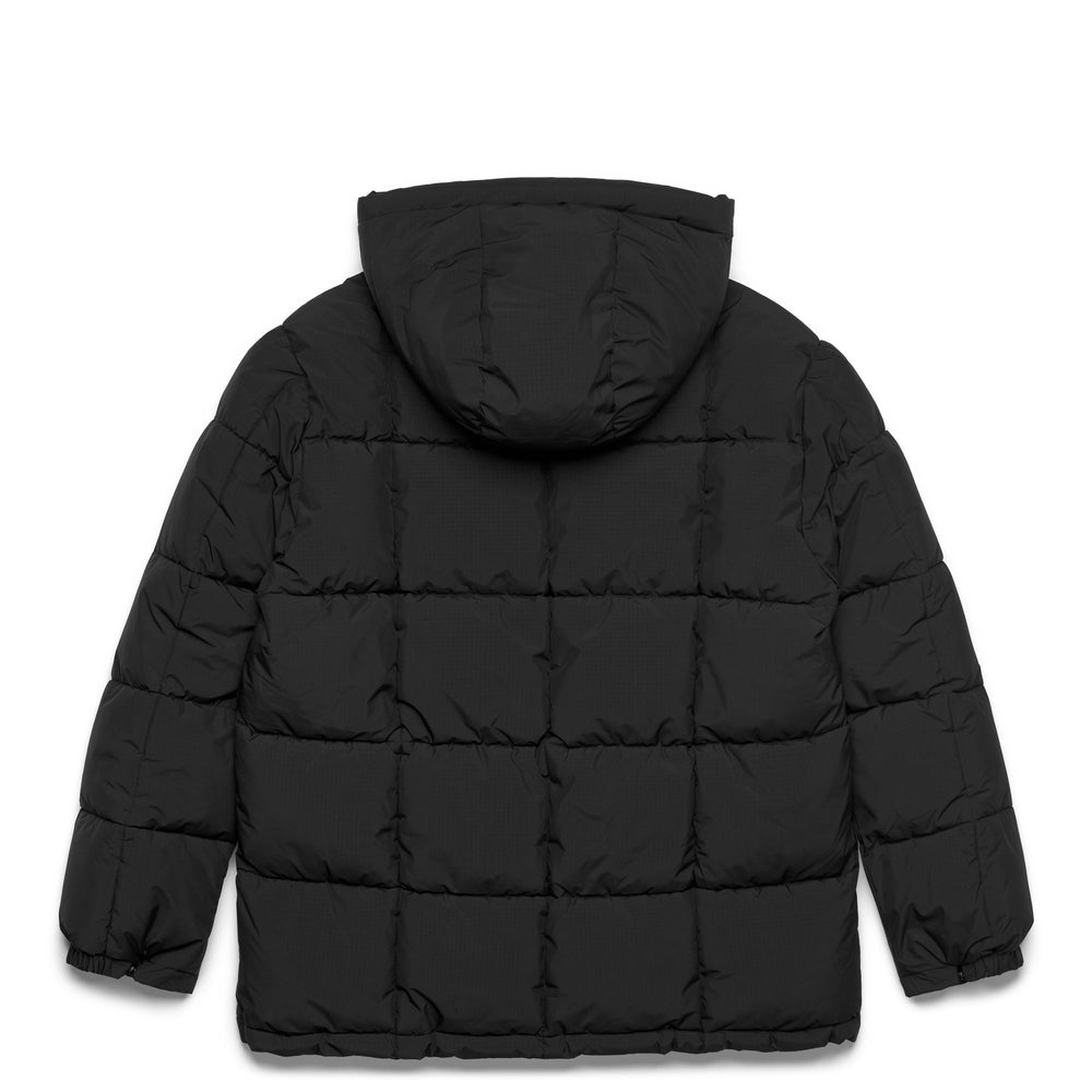 Black Men's Hooded Mid Jacket with REPREVE Padding 02