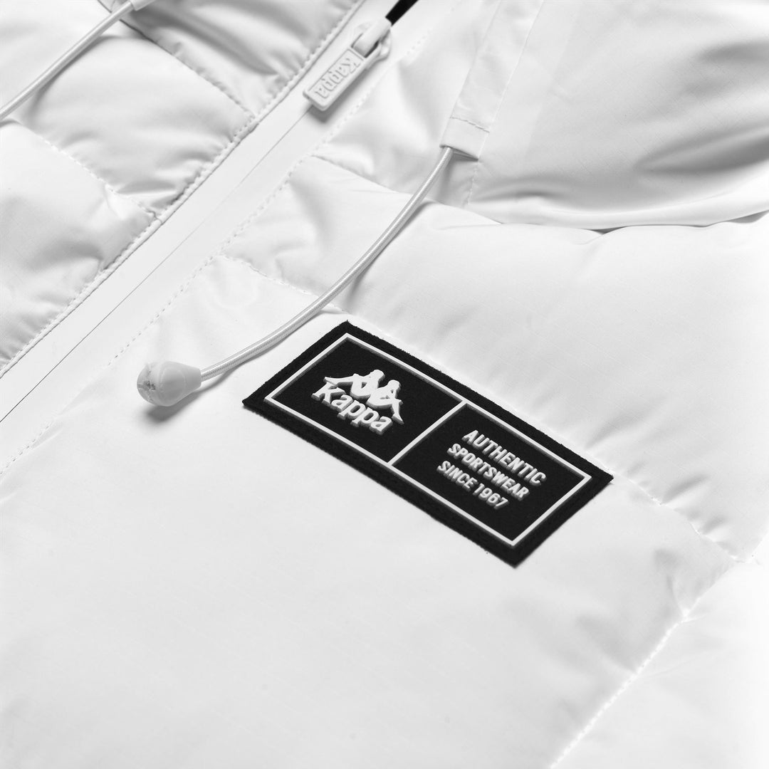 White-blue Men's Hooded Mid Jacket with Repreve Padding main