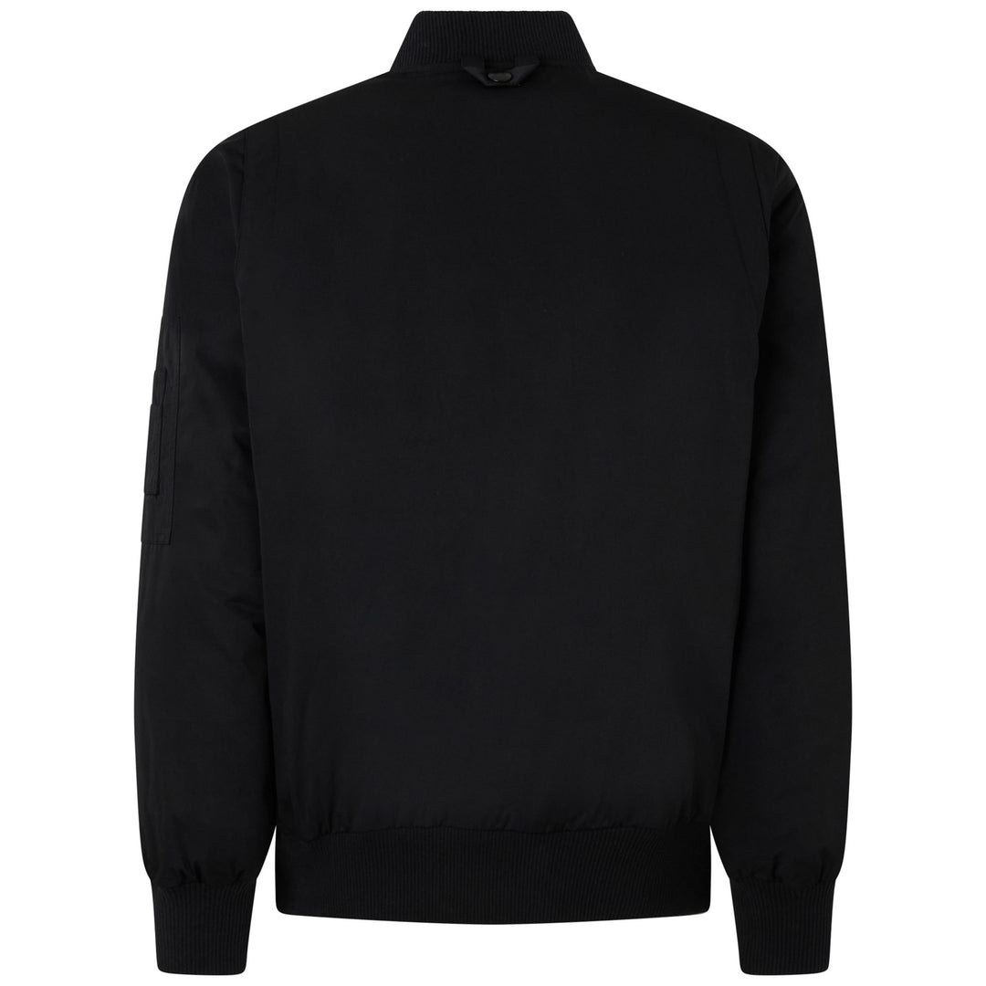 Black and Yellow Men's Bomber Jacket with side pockets main