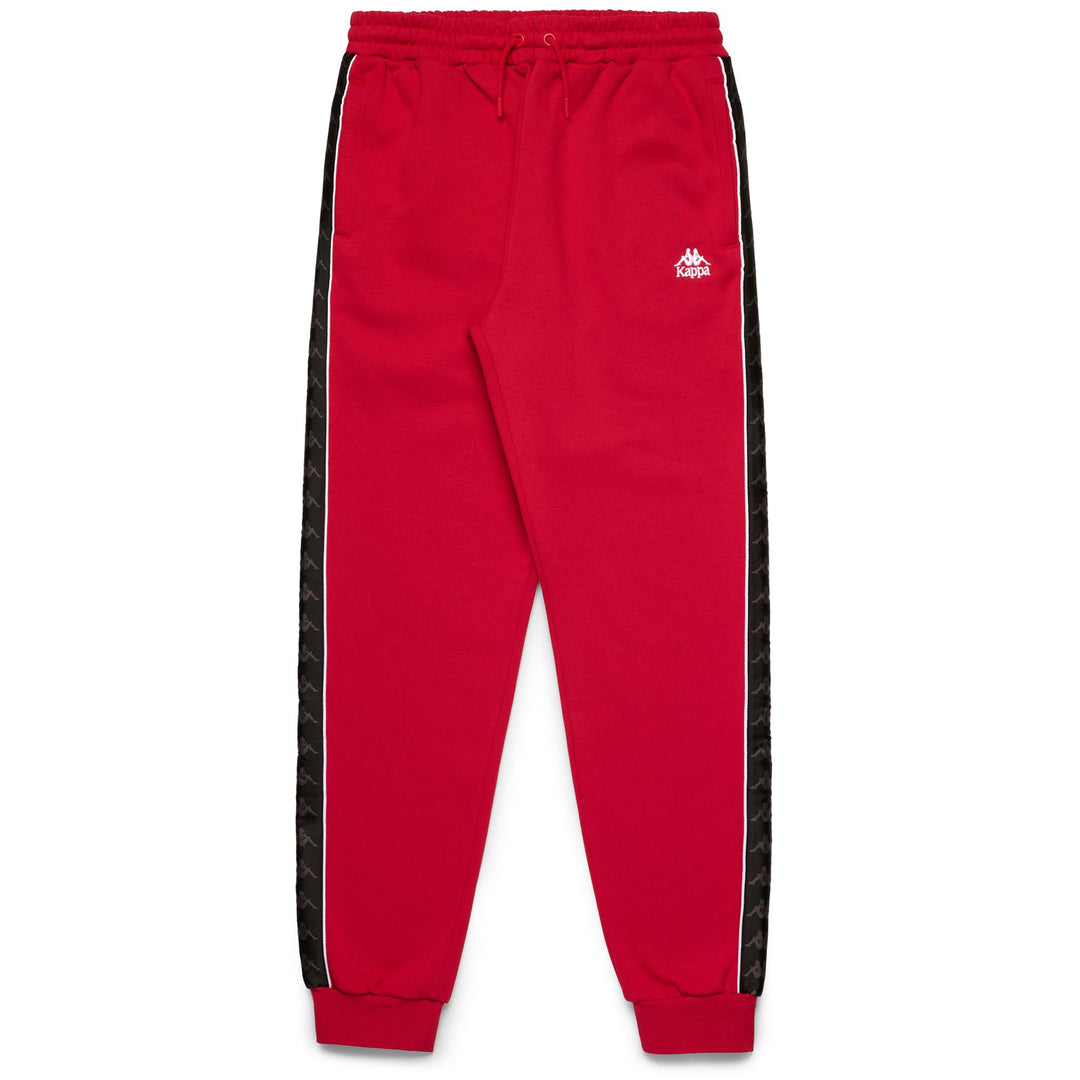 Red Men's Sport Trousers with Pockets and Fleece Lining 01
