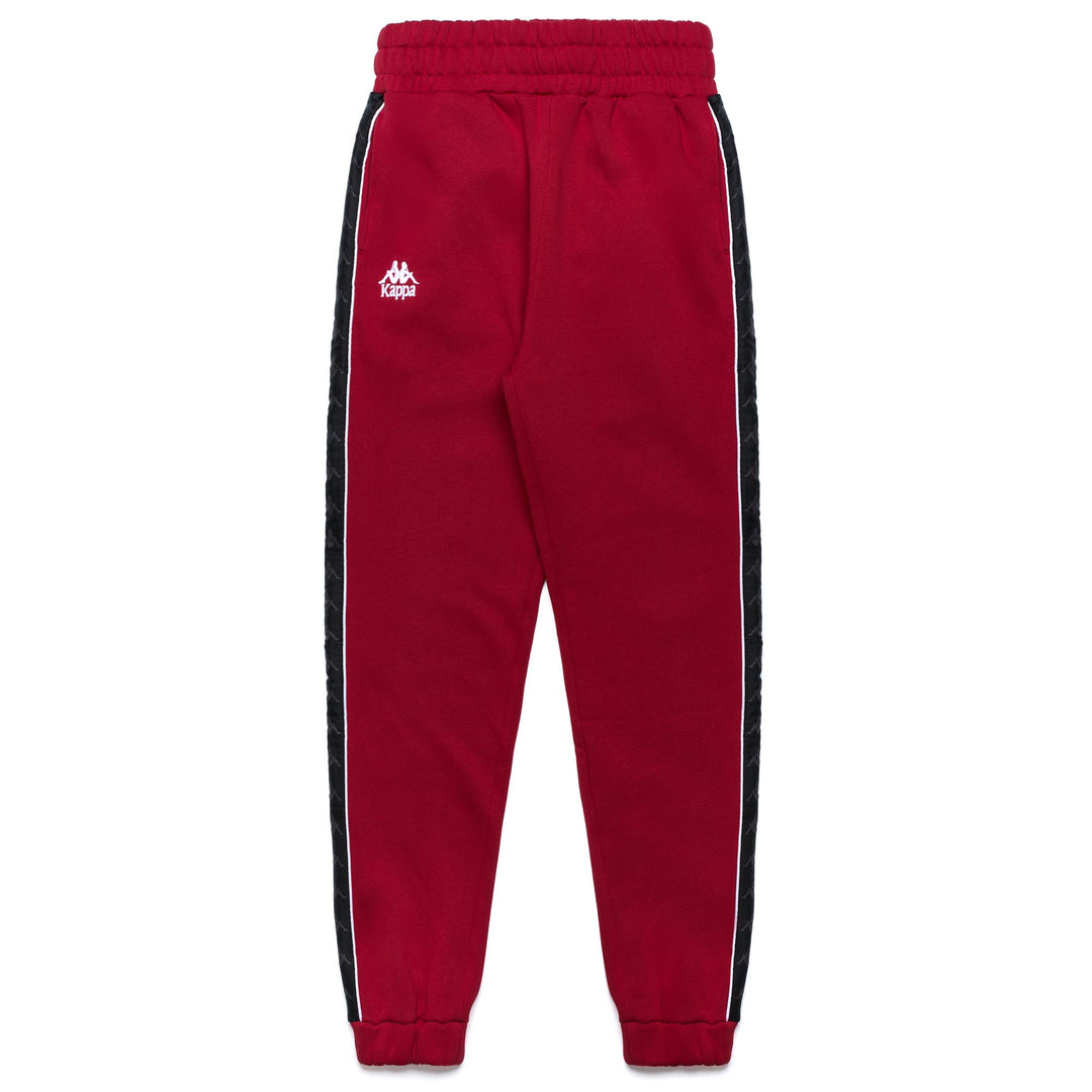 Red women's sport trousers with elastic waistband 01