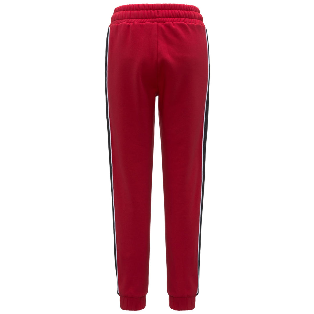 Red women's sport trousers with elastic waistband main