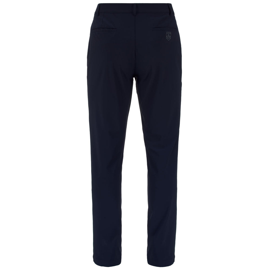 Pantalon de golf bleu pour homme, coupe slim, en tissu extensible main