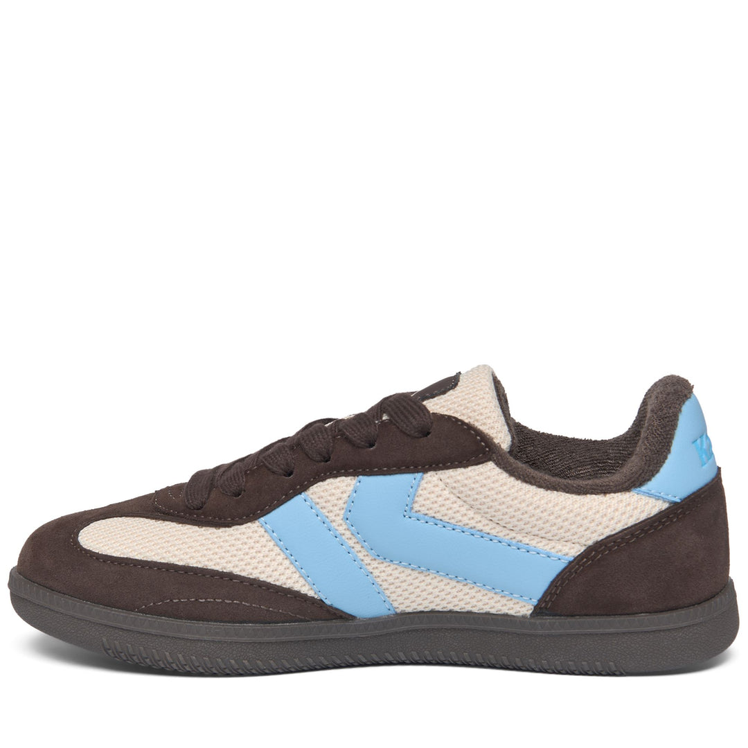 Zapatillas deportivas unisex de color beige, corte bajo, con suela de goma. main