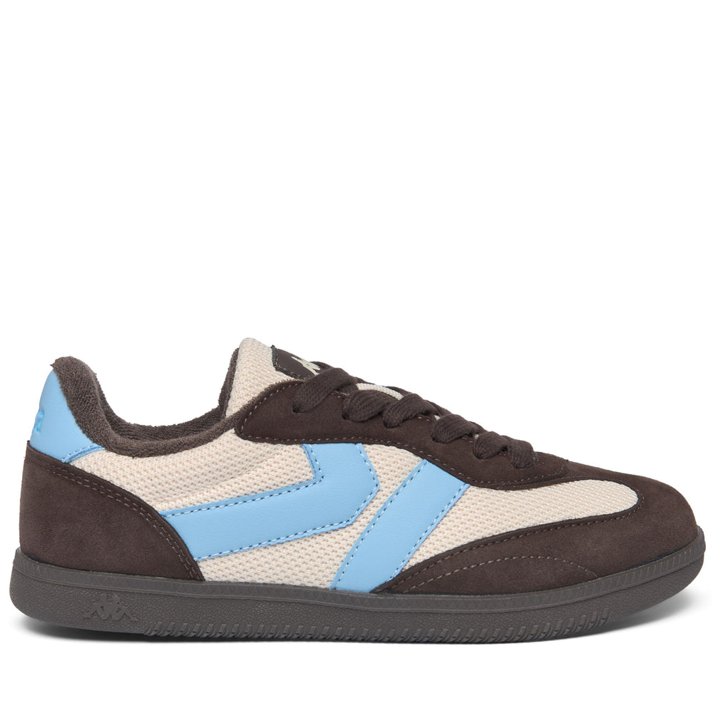 Zapatillas deportivas unisex de color beige, corte bajo, con suela de goma. 02