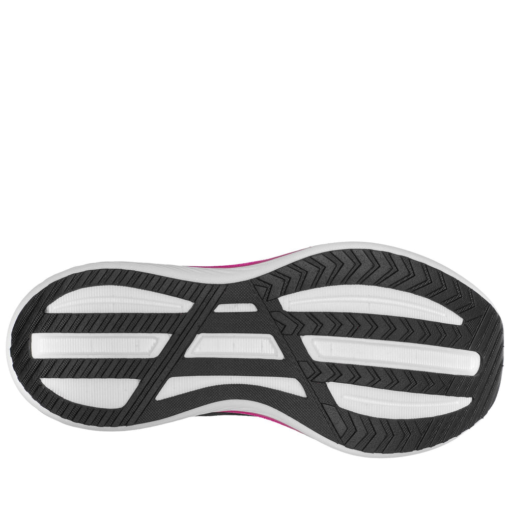 Black and Fuchsia Women's Breathable Low Cut Walking Sneakers 02