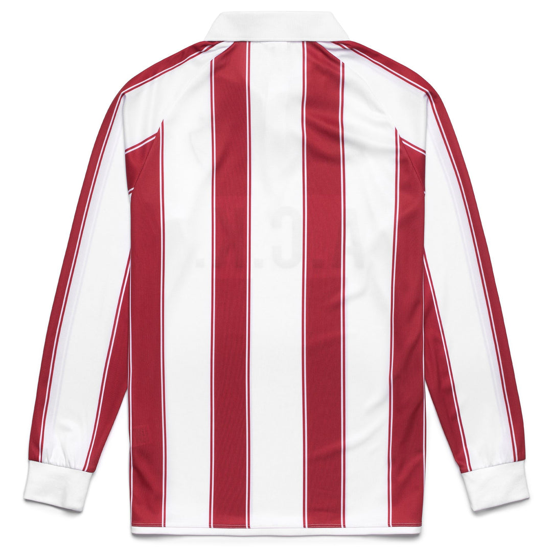 Polo da calcio da uomo bianca e rossa per uno stile di vita attivo main