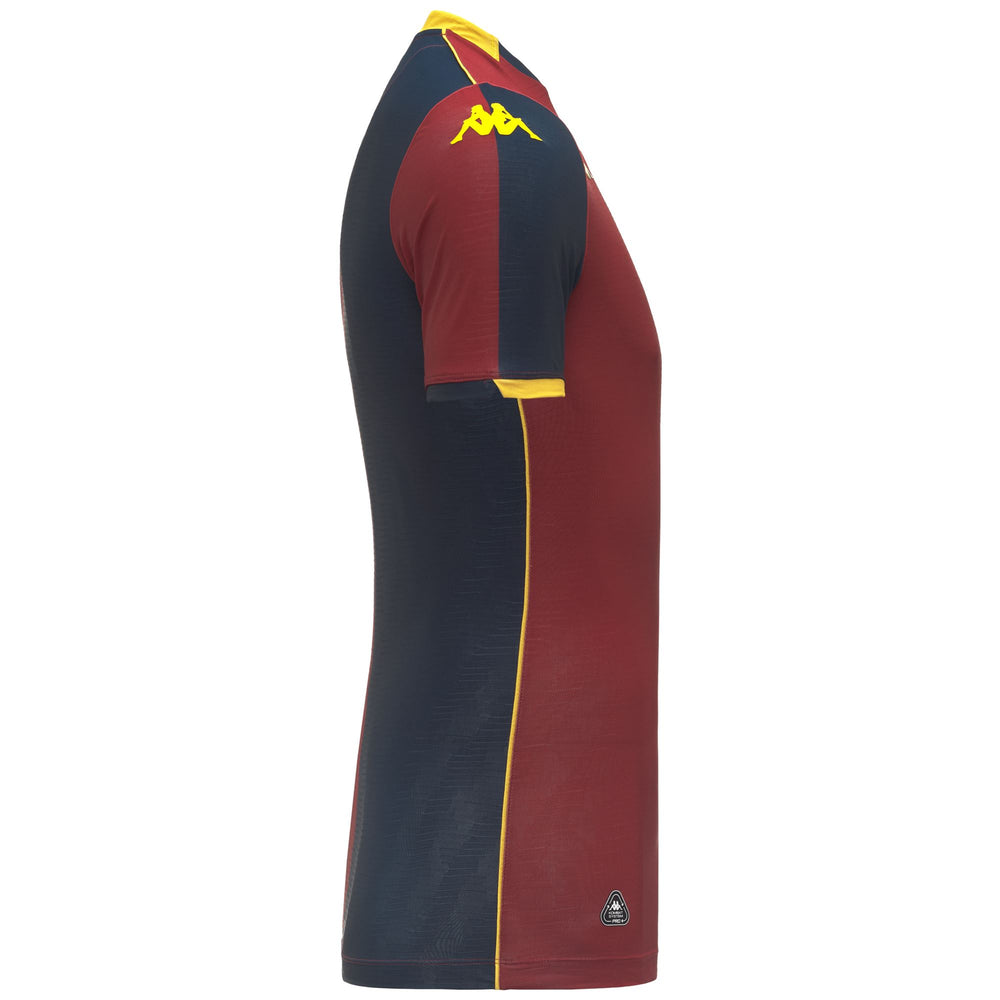 Red men's slim fit active jersey shirt with Hydro-Way protection 02