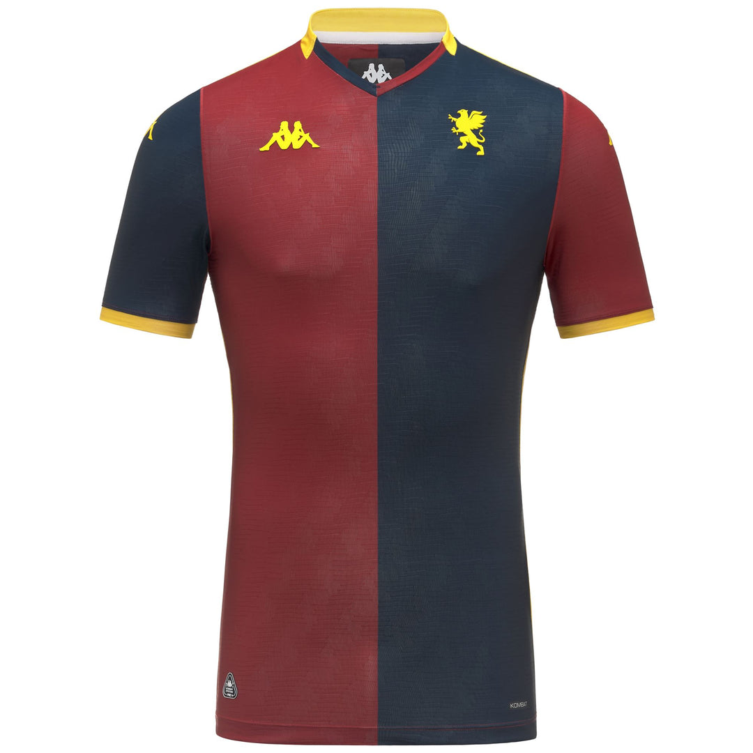 Red men's slim fit active jersey shirt with Hydro-Way protection 01