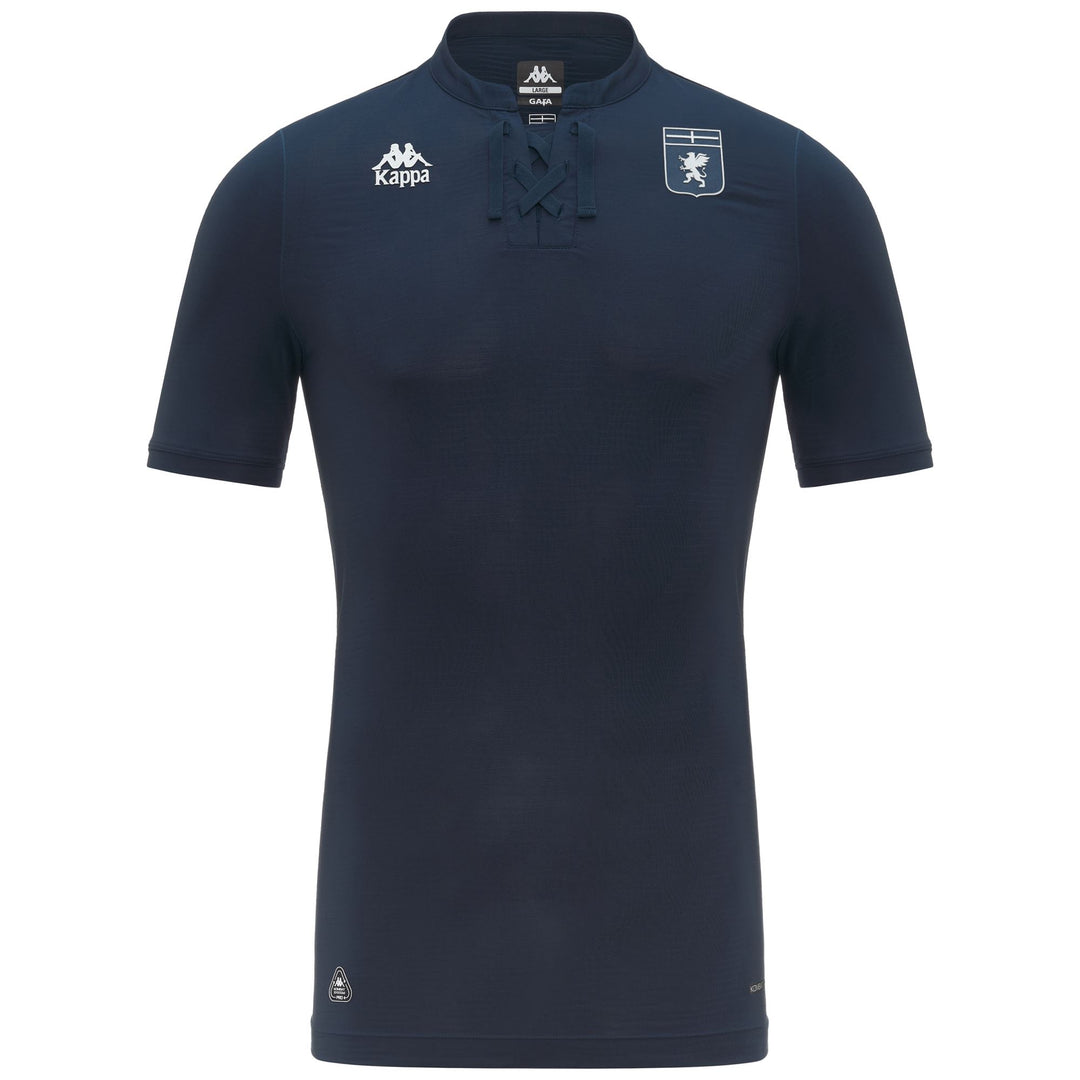Blue Men's Genoa Football Slim Fit Jersey 01