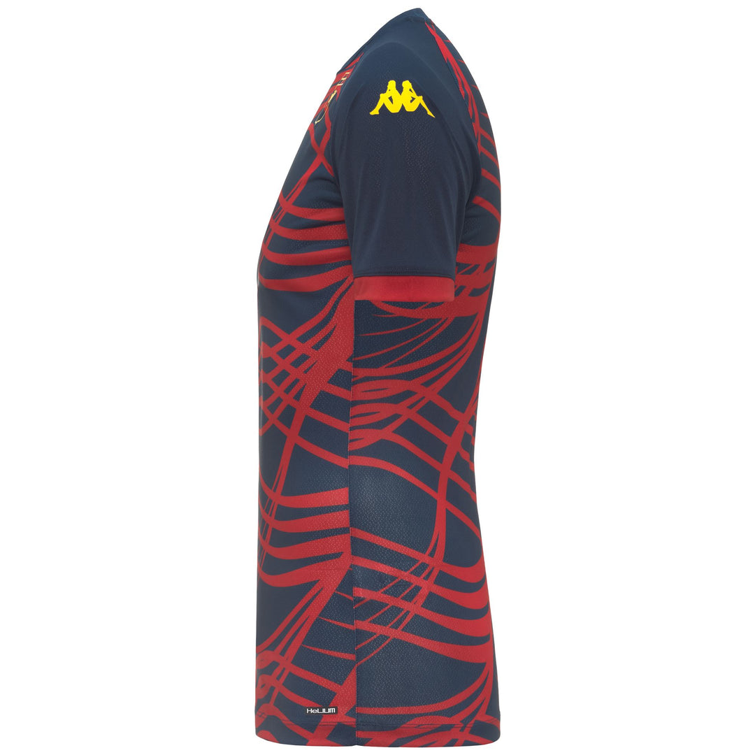 Blue Men's Genoa Football Slim Fit Pre-Match Shirt main