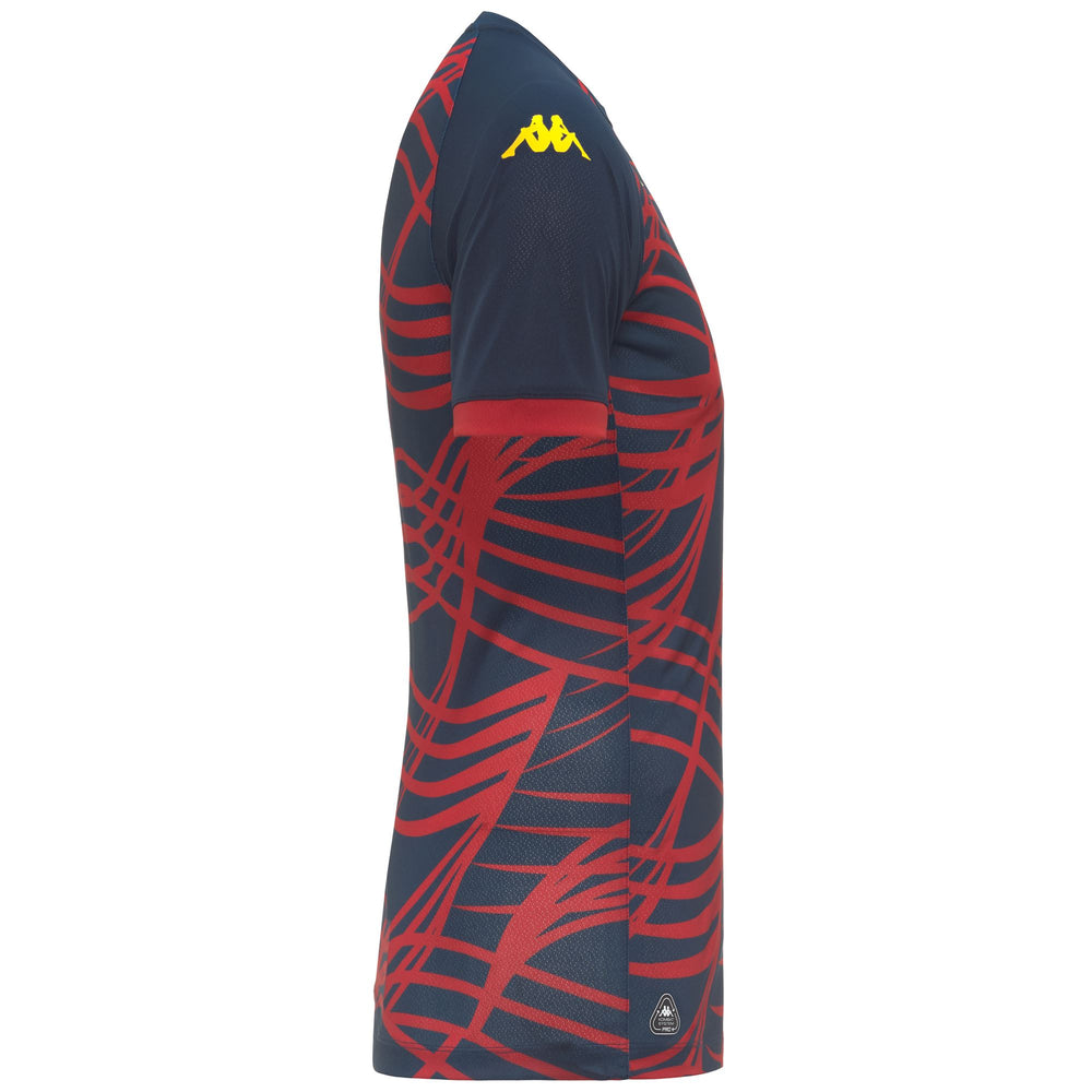 Blue Men's Genoa Football Slim Fit Pre-Match Shirt 02