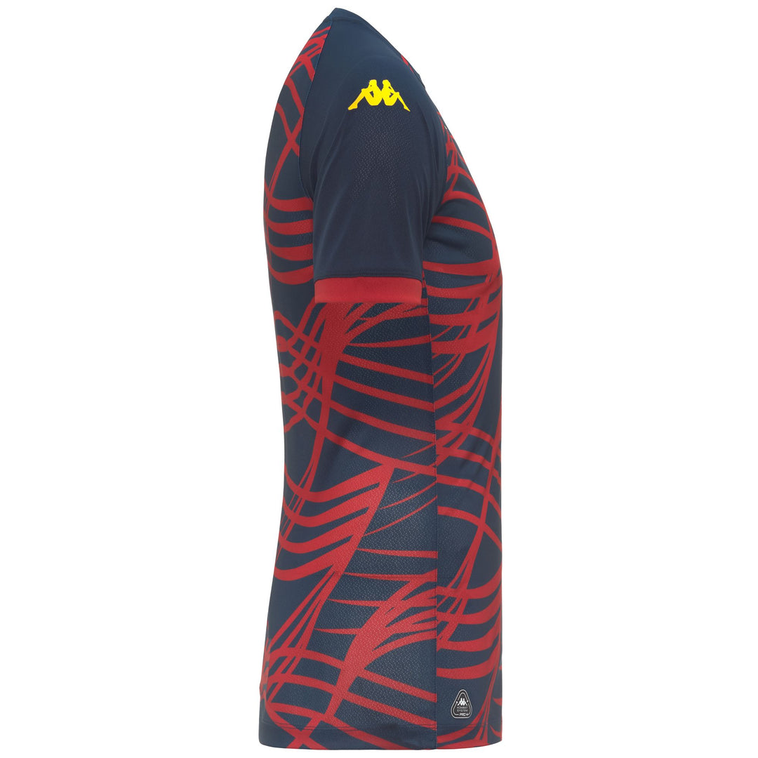 Blue Men's Genoa Football Slim Fit Pre-Match Shirt main