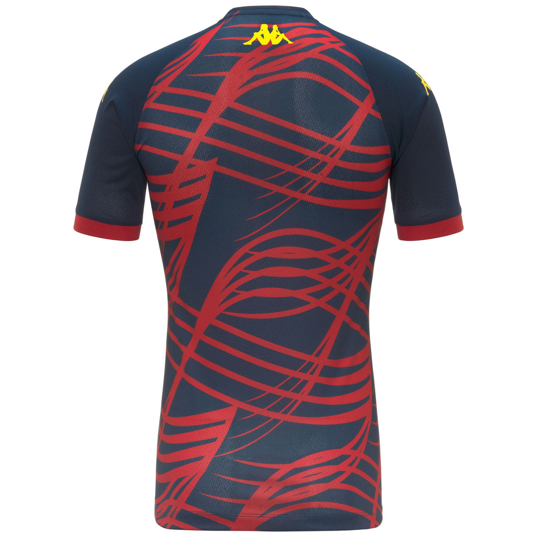 Blue Men's Genoa Football Slim Fit Pre-Match Shirt main