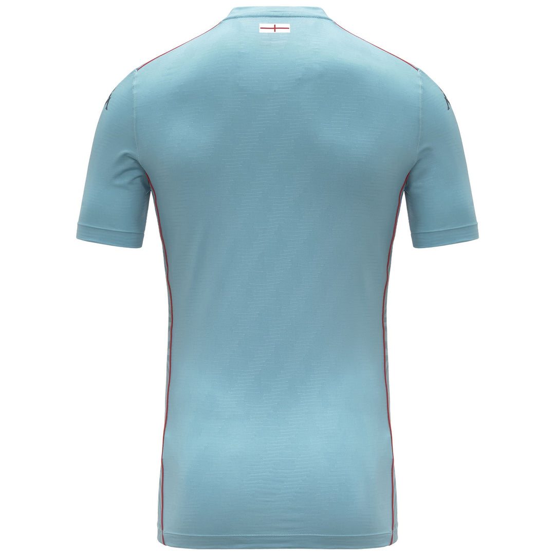 Maillot de gardien de but de football Genoa pour homme, coupe ajustée, en tissu recyclé, bleu main