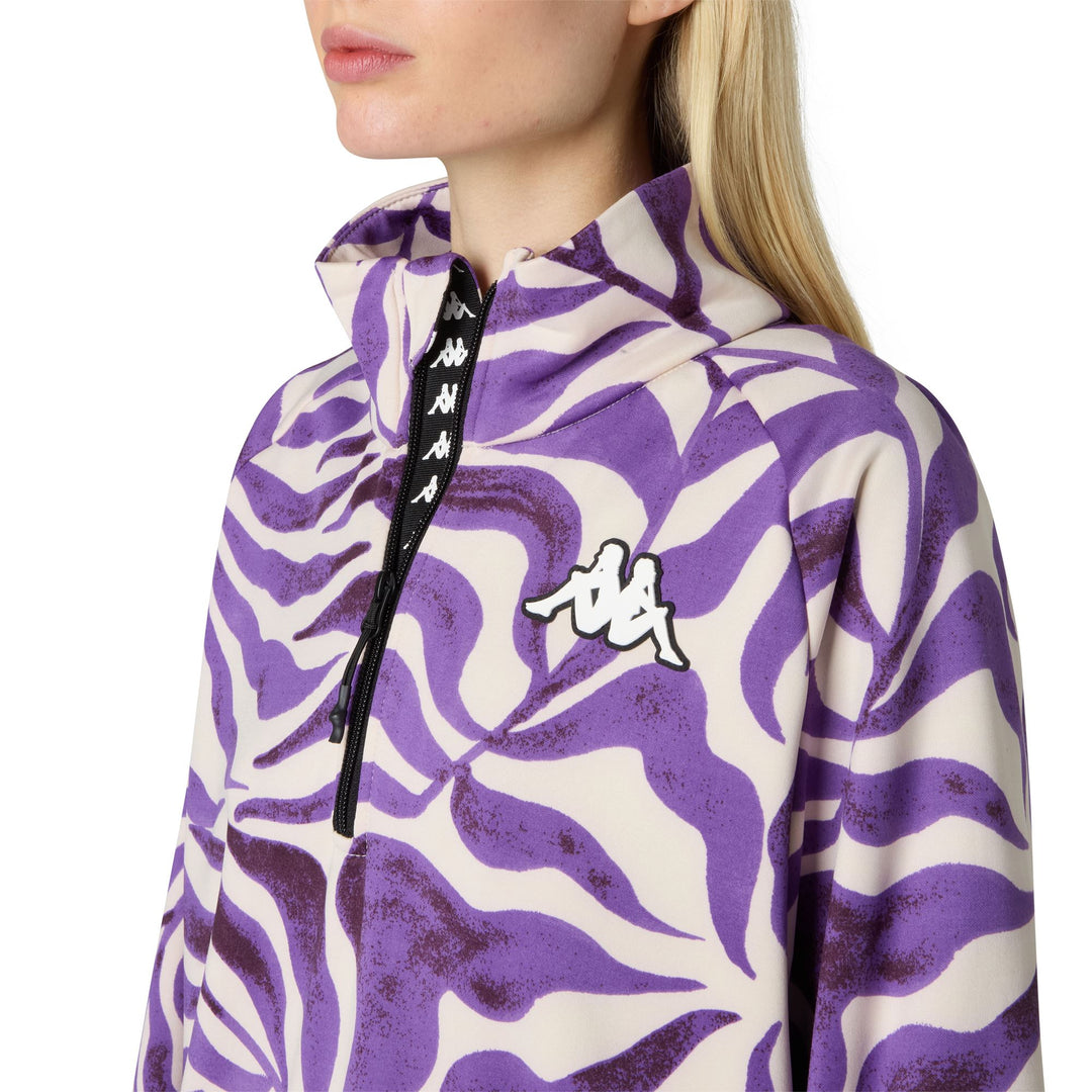 Beige Unisex Slim Fit Technical Fleece with All-Over Print main