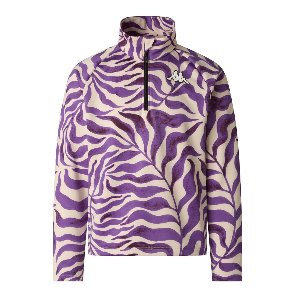 Beige Unisex Slim Fit Technical Fleece with All-Over Print 02