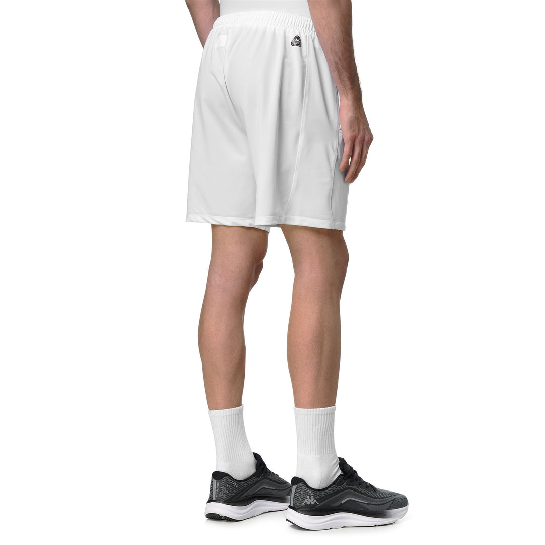 White Men's Regular Fit Technical Jersey Sports Shorts main