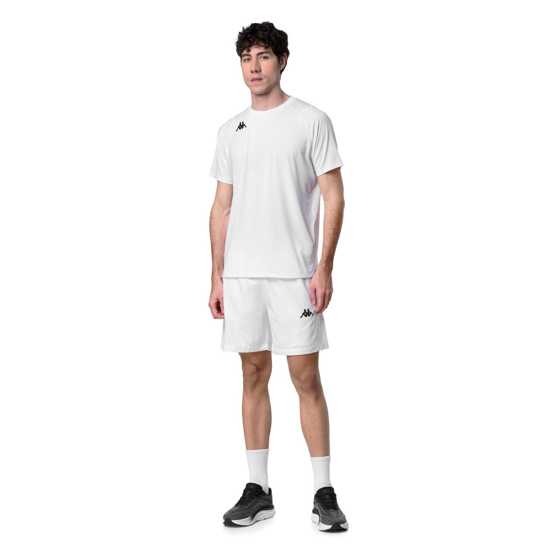 White Men's Regular Fit Technical Jersey Sports Shorts main