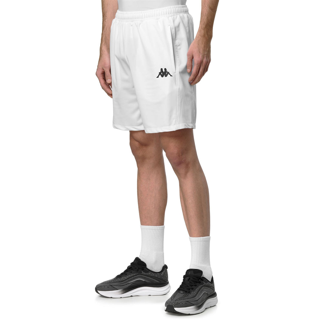 White Men's Regular Fit Technical Jersey Sports Shorts main