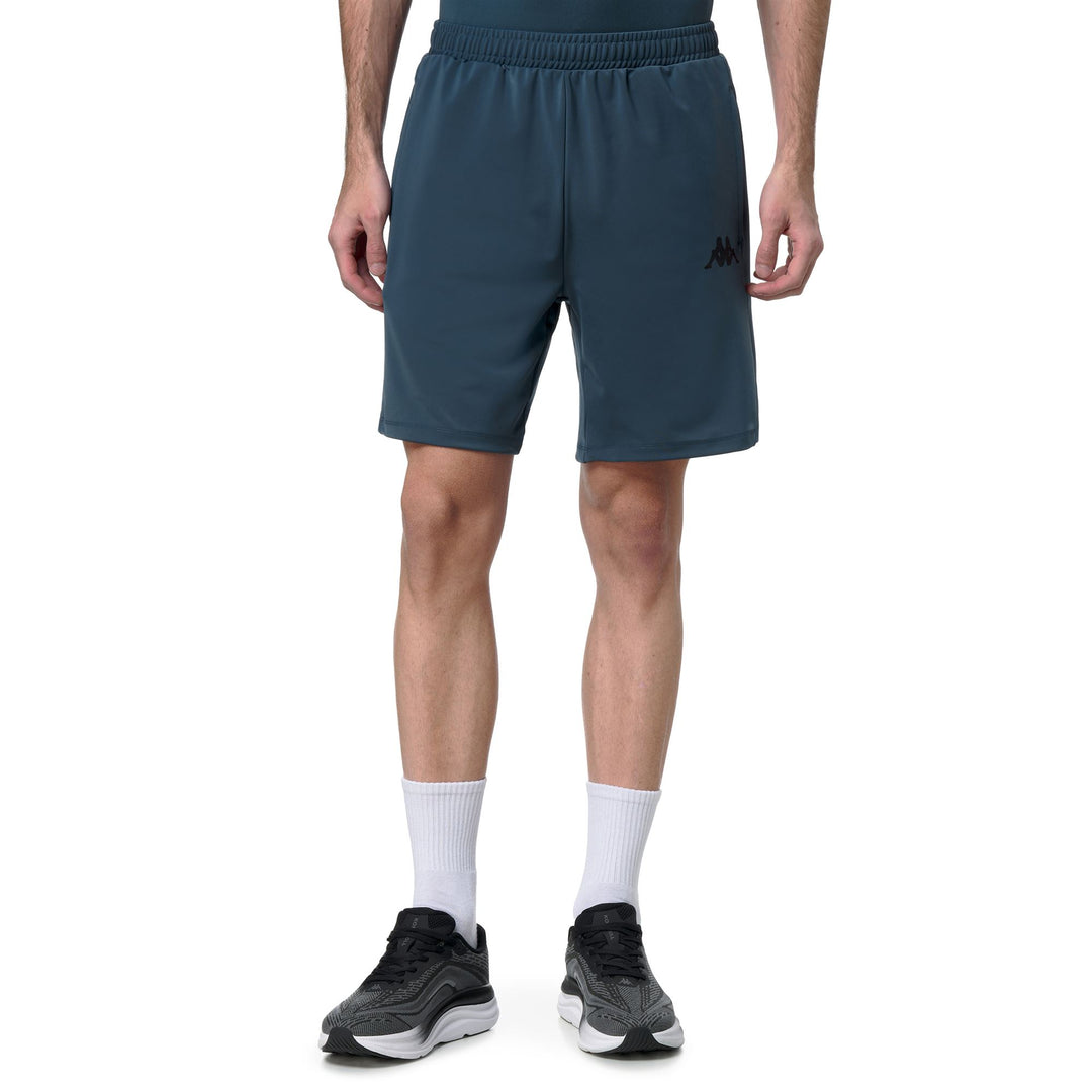 Short de sport bleu pour homme, coupe classique, en jersey technique 01