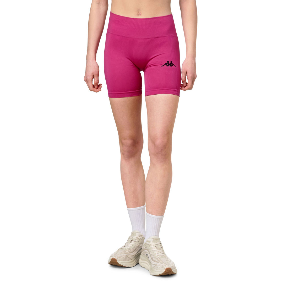 Short d'entraînement sans coutures Violet pour femme 01